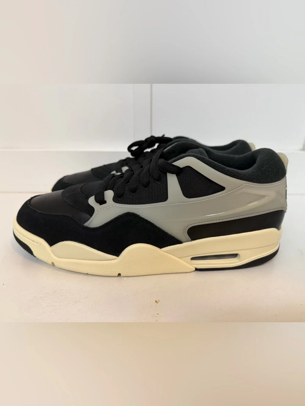 NIB Nike Air Jordan 4 RM Black & Sail Shoes Sneakers Mens Size 13 FQ7939-006